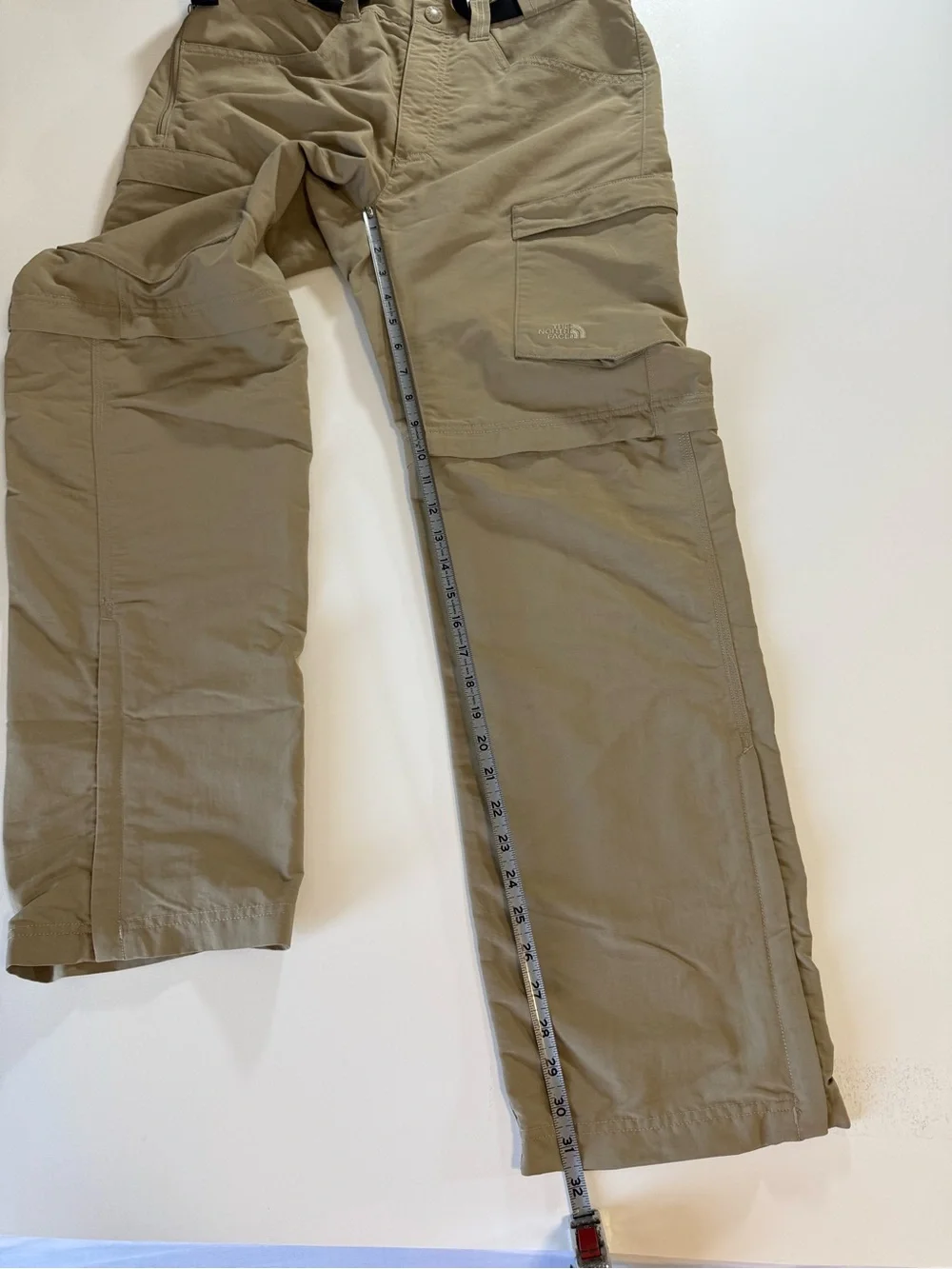 The North Face Men’s Convertible Hiking Cargo Pants Tan Khaki Gorpcore Sz 34